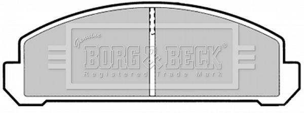 BORG & BECK Комплект тормозных колодок, дисковый тормоз BBP1289